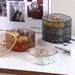 Dried Fruit Plate Light Luxury Creative Food Grade Double Layer Fruit Plate Storage Box with Lid Household Nut Snack Candy Dried Fruit Box_maomaolike.com
