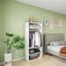 70.2"H Livelylodge Wooden Modular Closet System :Closet Organizer Modern Open Wardrobe Closet System With Hanging Rod And Shelf For Bedroom&Coatroom White Finish For All Ages_maomaolike.com