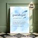 Paralegal Definition Painting Poster, Soft Blue Watercolor Style Poster, Humorous Legal-themed Decor, Ideal For Law Offices And Study Spaces_maomaolike.com