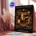 Achilles Greek Mythology Painting Poster, Vintage Line Art Orange-hued Chariot Scene Poster, Captivating Literary-inspired Decor Ideal For Living_maomaolike.com