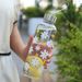 550ML Plastic Portable Gym Sport Bowknot Love Pattern Leakproof Water Cup Little Daisy Office Bottle_maomaolike.com