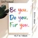Motivational Quote Painting Poster, Vibrant Watercolor Hand-lettered "Be You. Do You. For You." Poster, Inspiring Self-love Message For Bedroom_maomaolike.com