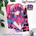 Anime Idol Girl Painting Poster, Vibrant Sparkly Kawaii Anime Style Poster, Eye-catching Decorative Artwork Ideal For Bedroom, Living Room And Anime_maomaolike.com