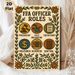 FFA Officer Roles Painting Poster, Warm-toned Vintage Folk Art Poster, Clear Role Icon & Title Display For Organizational Guidance, Ideal For_maomaolike.com