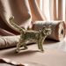 Creative Little Long Tail Vintage Pastoral Cat Tea Pet Desktop Bronze Sculpture Handheld Craft Small Ornament_maomaolike.com
