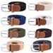 HOT No Holes Belt For Men Elastic Waistband Canvas Buckle Braided Mens Woven Stretch Straps_maomaolike.com