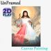 Divine Jesus Painting Poster, Serene Glowing Religious Scene Poster, Inspirational Spiritual Decor Ideal For Home, Prayer Room_maomaolike.com