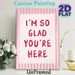 Warm Quote Painting Poster, Soft Pink Striped Border Handwritten Style Poster, Heartwarming Positive Message Ideal For Living Room, Bedroom, Entryway_maomaolike.com