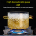 High Borosilicate Christmas Glass Pot, Suitable Open Flame Electric Ceramic Stoves, For Heating Red Wine, Home Use,_maomaolike.com