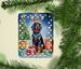 Gordon Setter Christmas Reindeer Porcelain Ornament Christmas Tree Hanging Decorations For Home Christmas Holiday, Rectangle, Gift, Multicolor_maomaolike.com