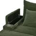 Spring Upholstered Armchair And Ottoman Set - Comfortable Single Sofa With Cup Holder , Corduroy Fabric And Storage, Perfect For Living Room Or Bedroom (Green)_maomaolike.com