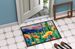 Arizona Saguaro Cactus Blossom In Watercolor Doormat Front Door Mat Indoor Outdoor Rugs For Entryway, Non Slip Washable Low Pile, 24H X 36W_maomaolike.com