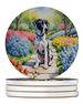 Great Dane Spring Path Large Sandstone Coasters Pack Of 4 Absorbent Round Coasters Decor Gifts For Men Or Women, 4 In, Multicolor_maomaolike.com