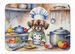 Tibetan Spaniel The Chef Memory Foam Kitchen Mat Machine Washable Anti-Fatigue Mat Cushion Comfort Bath Mat Or Kitchen Rug_maomaolike.com