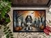 Basset Hound Spooky Halloween Doormat Front Door Mat Indoor Outdoor Rugs For Entryway, Non Slip Washable Low Pile, 24H X 36W_maomaolike.com