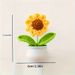 A Charming Hand-woven Sunflower Potted Decoration That Perfectly Enhances The Christmas And Winter Atmosphere And Feels Comfortable To The Touch_maomaolike.com