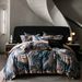 Spring And Summer High-End Tencel Cotton Cool Four-Piece Set Retro Style Simple Digital Print Duvet Cover Bed Sheet Bedding_maomaolike.com