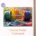 Barbell Themed Painting Poster, Vibrant Abstract Brushstroke Style Poster, Energetic Weightlifting Artwork, Suitable For Gym, Home Fitness Space_maomaolike.com