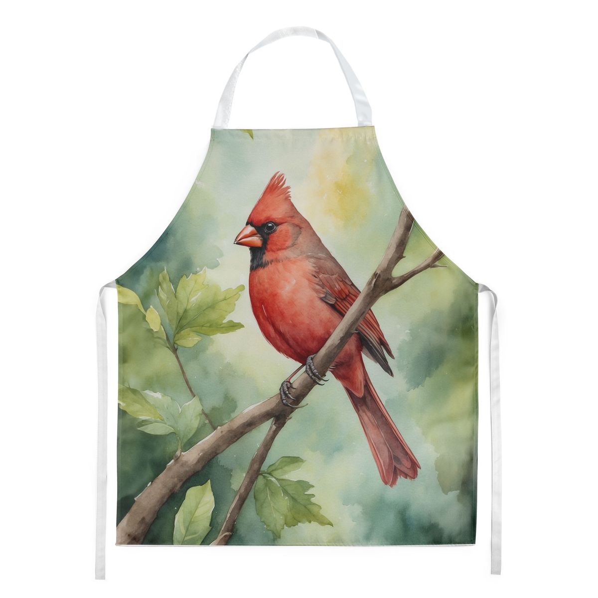 West Virginia Northern CardInal Apron Cooking Kitchen Server Baking Crafts Gardening For Adult Women Men, Unisex, Large, Multicolor_maomaolike.com