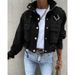 Women's Clothing autumn and winter new motorcycle jacket coat short tops _maomaolike.com