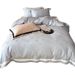 1 High-End Light Luxury 100-Count Long-Staple Cotton Four-Piece Set All-Cotton Jacquard Satin Minimalist Solid Color Naked Sleep D_maomaolike.com