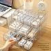 Data Storage Box Divider Organizer Transparent Cable Winder Detachable With Lid Drawer Style Large Capacity_maomaolike.com
