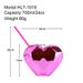 2024 special shaped water cups Creative heart shaped plastic straw cups 520 love cups Valentine's Day straw cups_maomaolike.com