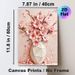 Pink Floral Vase Painting Poster, Soft-hued Textured Oil Style Poster, Delicate Elegant Floral Artwork Ideal For Living Room, Bedroom_maomaolike.com