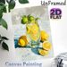 Lemon Drink Still Life Painting Poster, Vibrant Impasto-style Citrus & Lemonade Glass Poster, Fresh Visual Appeal For Kitchen, Dining Room Decor_maomaolike.com
