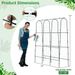 71 X 71 Inch U-Shaped Tall Garden Arched Trellis For Climbing Plants_maomaolike.com