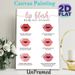Lip Blush Healing Stages Painting Poster, Clean Minimalist Lip Aftercare Guide Poster, Detailed Healing Phase Illustration, Suitable For Beauty Salons_maomaolike.com