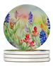 Texas Bluebonnets In Watercolor Large Sandstone Coasters Pack Of 4 Absorbent Round Coasters Decor Gifts For Men Or Women, 4 In, Multicolor_maomaolike.com
