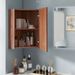 Corner Medicine Cabinet With Mirror With Open Mirror Door And Adjustable Shelf_maomaolike.com
