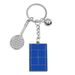 Unisex Paris Games key chain simulation sports metal tennis court key chain_maomaolike.com