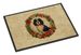 Cavalier Spaniel Christmas Flowers Doormat Front Door Mat Indoor Outdoor Rugs For Entryway, Non Slip Washable Low Pile, 24H X 36W_maomaolike.com