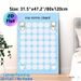 Potty Chart Painting Poster, Cute Cartoon-style Light Blue Poster With Toilet, Diaper And Star Elements, Practical Tool For Tracking Potty Training_maomaolike.com