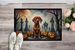Vizsla Spooky Halloween Doormat Front Door Mat Indoor Outdoor Rugs For Entryway, Non Slip Washable Low Pile, 24H X 36W_maomaolike.com