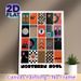 Northern Soul Themed Painting Poster, Vibrant Retro Graphic Collage Poster, Boasts Classic Music & Vintage Fashion Motifs, Suitable For Music Room_maomaolike.com
