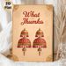 Indian Jhumka Painting Poster, Ornate Vintage-style Red & Gold Jhumka Art Poster, Exotic Cultural Decor Piece Ideal For Living Room, Entryway Or_maomaolike.com