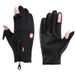 men and women's outdoor cycling warm flip windproof fleece mountaineering non slip sports autumn and winter touch screen gloves_maomaolike.com