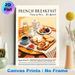 French Breakfast Painting Poster, Warm-toned Retro Style Gourmet Breakfast Spread Poster, Cozy Culinary-themed Decor, Ideal For Kitchen And Dining_maomaolike.com