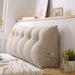 SOGA 4X 120cm Beige Triangular Wedge Bed Pillow Headboard_maomaolike.com