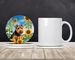 Welsh Terrier In Sunflowers Large Sandstone Coasters Pack Of 4 Absorbent Round Coasters Decor Gifts For Men Or Women, 4 In, Multicolor_maomaolike.com