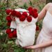 Wholesale INS French Style Rose Bouquet Finished Flowers Knitted Handmade Woven Decorative Shawl Blanket_maomaolike.com