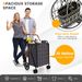 Folding Rolling Shopping Cart With Waterproof Liner And Basket_maomaolike.com