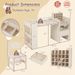 Kids Art Table And Chair Set With Detachable Paper Roll Holder And Cabinet_maomaolike.com