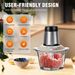 2L Vegetable Chopper Small Food Processor Grinder Mixer Electric Dicer With 2 Speeds Meat Mincer_maomaolike.com
