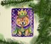 Chow Chow King Of Mardi Gras Porcelain Ornament Christmas Tree Hanging Decorations For Home Christmas Holiday, Rectangle, Gift, Multicolor_maomaolike.com