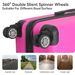 3-Piece Lightweight ABS Hardshell Luggage Set (20", 24", 26") In Honey Powder With Spinner Wheels, TSA Lock, And Adjustable Telescopic Handle - Durable Travel Suitcases_maomaolike.com