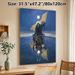 Mysterious Hooded Figure & Knight Reflection Painting Poster, Dark Fantasy Moonlit Waterscape Poster, Evocative Symbolic Artwork Ideal For Bedroom_maomaolike.com